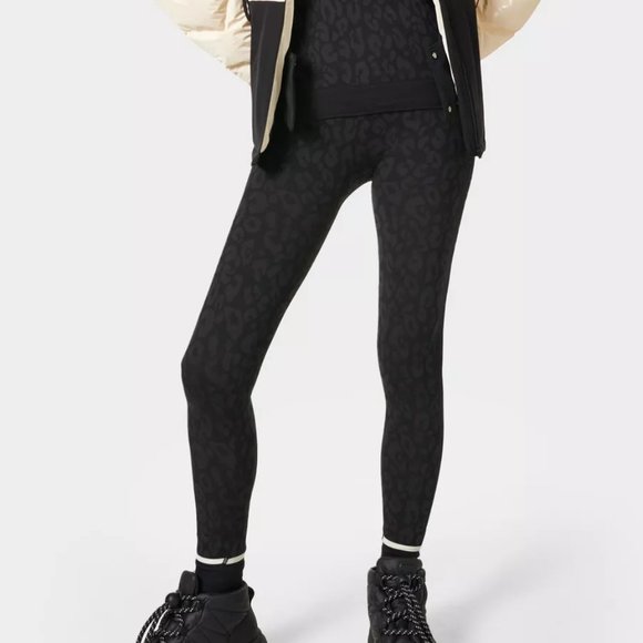 Leopard Jacquard Base Layer Leggings - Picture 2 of 14